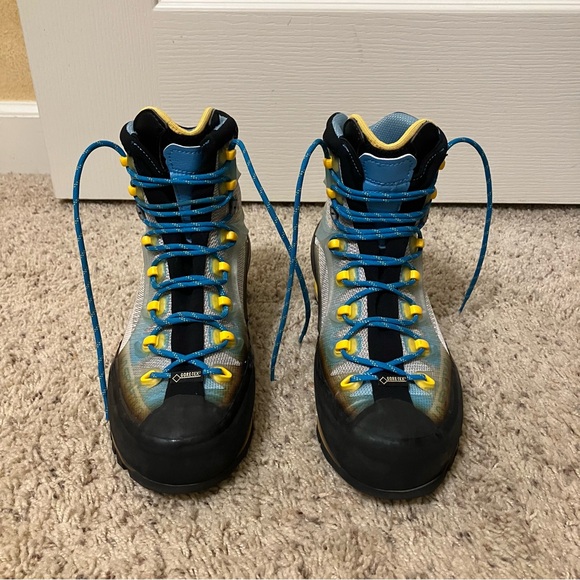 LA SPORTIVA Hiking Boots TRANGO CUBE GTX Mountaineering BLUE - Sz 7 Italy - Picture 6 of 16